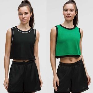 Lululemon Double-Layered Mesh Reversible Tank NWT M Black/Raceway/Vapor